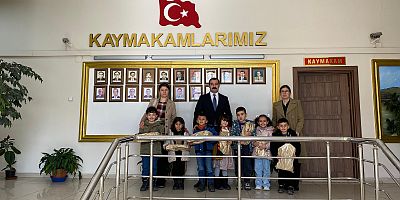 Anaokulu Öğrencilerinden Kaymakamlık ziyareti