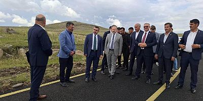 Arpaçay’da Tamamlanan Köy Yolları İncelendi