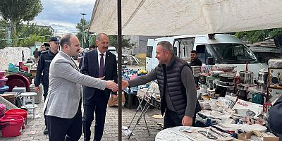 Arpaçay Kaymakamı Güvenç'ten Pazar Esnafına  Ziyaret