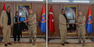 Aşık Bilal Ersarı'dan Jandarma Komutanı Kiper'e ziyaret...