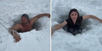 Aydın Aydıner’den Çıldır Gölü’nde nefes kesen dalış