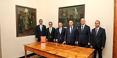 Azerbaycan heyetinden Kars Valisi Ziya Polat'a ziyaret