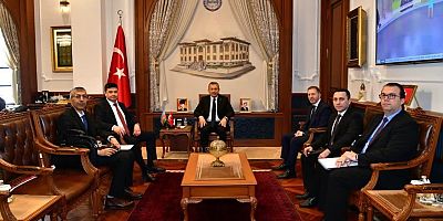 Azerbaycan Heyetinden Trabzon Valisi Tahir Şahin’e Ziyaret