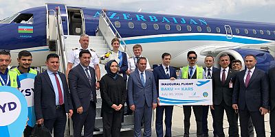 Bakü–Kars Direkt Uçuşları Resmen Başladı! İlk AZAL Uçağı Kars'ta Törenle Karşılandı