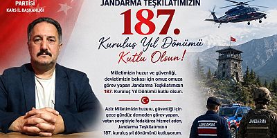 Başkan Ertem, Jandarma Teşkilatı’nın 187. Kuruluş Yıl Dönümü kutladı