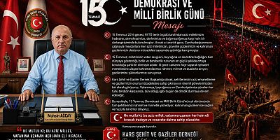 Başkan Muhsin Ağçay'dan 15 Temmuz Mesajı