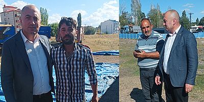 Başkan Özcan Müçük, sahada çiftçileri dinledi