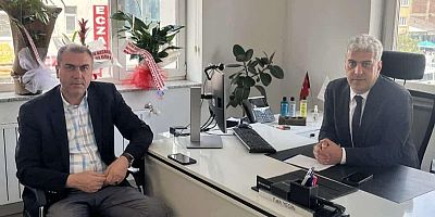 Başkan Özyılmaz’dan Halkbank Kars Şubesi Müdürü Fatih Yeğin’e Ziyaret