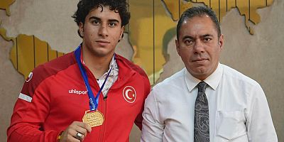 Başkan Senger, Avrupa Şampiyonu Diyar Savcı’yı Ağırladı 