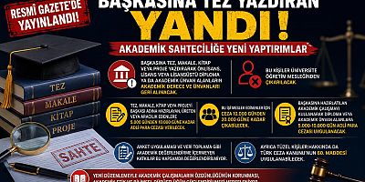 Başkasına Tez Yazdıran Yandı! Akademik Sahteciliğe Yeni Yaptırımlar