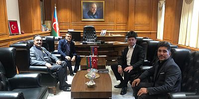 BBP Kars yönetiminden Başkonsolos Zamin Aliyev'e ziyaret