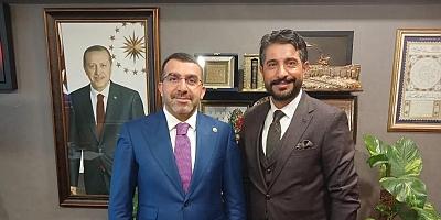 Birlik Başkanı Eren Alp, Milletvekili Adem Çalkın'ı ziyaret etti