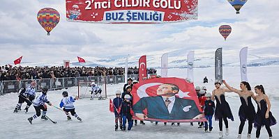 Çıldır Gölü Buz Şenliklerine onbinlerce vatandaş katıldı