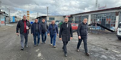 DEM Parti Belediye Başkan Adayı Karahancı, Sanayi Esnafını dinledi