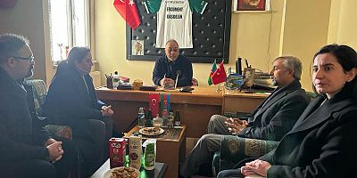 DEM Parti Belediye Eş Başkanlarından Gazeteciler Cemiyetine ziyaret