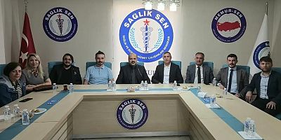 Devlet Hastanesi yönetiminden Sağlık-Sen Kars Şubesi'ne ziyaret