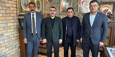 Digor ve Dağpınar belediye başkanlarından Çalkın'a ziyaret