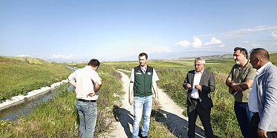 DSİ 24. Bölge Müdürü Serdar Kotan'dan Akyaka'da İnceleme