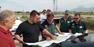 DSİ Yetkililerinden Iğdır Ovası Sulama Projesine Yerinde İnceleme 