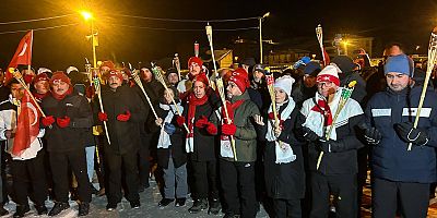 Eksi 23 Derecede Sarıkamış Şehitleri İçin Meşaleli Yürüyüş