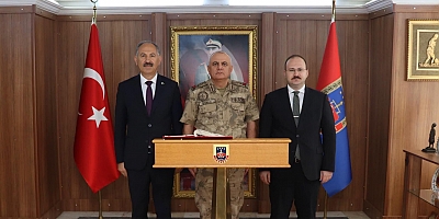 Elma ve Güvenç'ten  Tuğgeneral Coşkun’a Hayırlı Olsun Ziyareti