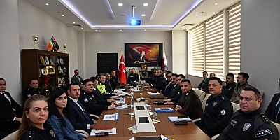 Emniyet Müdürlüğü’nde Genel Değerlendirme Toplantısı Yapıldı
