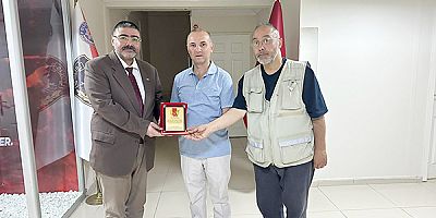 Emniyet Müdürü Yavuz Sağdıç, Başkan Ercüment Daşdelen ile vedalaştı