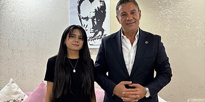 G.Türkeş Öngel'den Şampiyon Atlet Ada Buse Özadlı'ya Tebrik Ziyareti