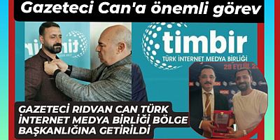 Gazeteci Rıdvan Can  (TİMBİR) Bölge Başkanlığı'na Getirildi