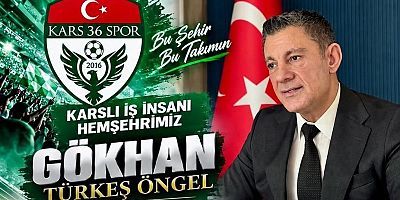 Gökhan Türkeş Öngel’den Kars 36 Spor’a Anlamlı Destek