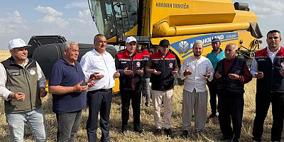 İlimizde Hububat Hasat Sezonu Dualarla Başladı