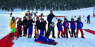 “Kafkas Projesi Karın Yıldızları” ile minikler kayakla buluştu