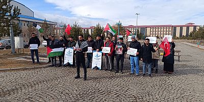 Kafkas Üniversitesi Bilge Gençlik Kulübü’nden İsrail’e tepki