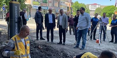 Kağızman'da Kaldırımlar Yenileniyor, Sulama Kanalları Modernize Ediliyor