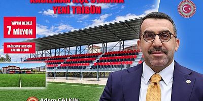 Kağızman İlçe Stadı’na 7 Milyon TL’lik Yeni Tribün Yatırımı 