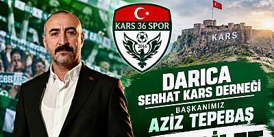Kars 36 Spor’a Aziz Tepebaş'tan anlamlı dayanışma