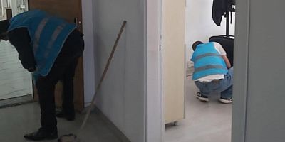 Kars Adliyesi Ek Hizmet Binasında Kapsamlı Temizlik Çalışması