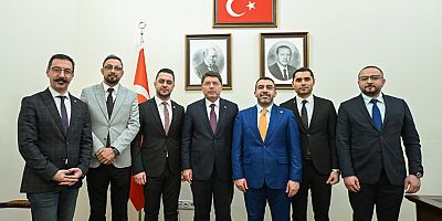 Kars Baro Başkanı Yağcı, Adalet Bakanı Tunç'u ziyaret ettiler