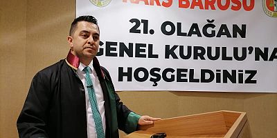 Kars Barosunun yeni Başkanı  Av. Necat Yağcı oldu