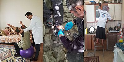 Kars Belediyesi evde bakım hizmetlerine devam ediyor