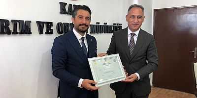 Kars Damızlık Sığır Yetiştiricileri Birliği’ne birinci derece tarımsal örgüt belgesi