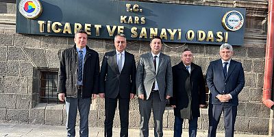 Kars Defterdarı Polat'tan TSO Başkanı Kadir Bozan'a ziyaret