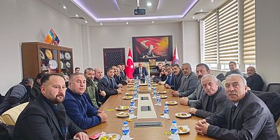 Kars Emniyet Müdürü Saka, mahalle muhtarlarıyla bir araya geldi