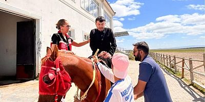 Kars Gündüz Engelli Bakım Merkezi'nden At Çiftliği Ziyareti