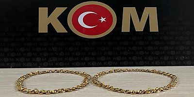 Kars Harakani Havalimanında Kaçak Altın kolye ele geçirildi