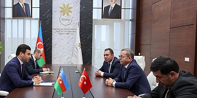 Kars Heyeti, Azerbaycan KOBİ Geliştirme Ajansı Başkanı ile Bir Araya Geldi