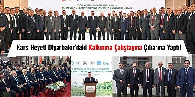 Kars heyeti Diyarbakır’daki kalkınma çalıştayına çıkarma yaptı