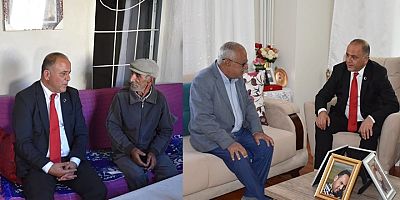 Kars İl Emniyet Müdürü Mehmet Ömür Saka, Şehit ailelerinin yanında