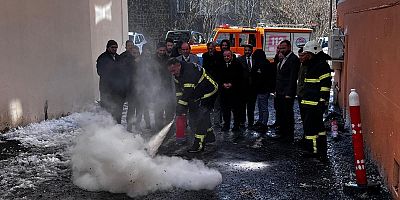 Kars İl Müftülüğü’nde yangın güvenliği eğitimi düzenlendi