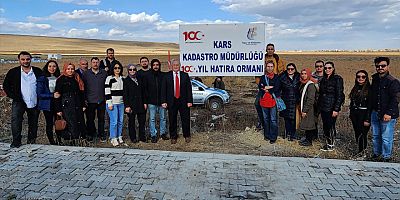 Kars Kadastro İl Müdürlüğü’nde 100. yıl hatıra ormanı